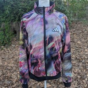 Adidas Melbourne Women's Reversible Tennis Jacket Floral Botanical AEROREADY M